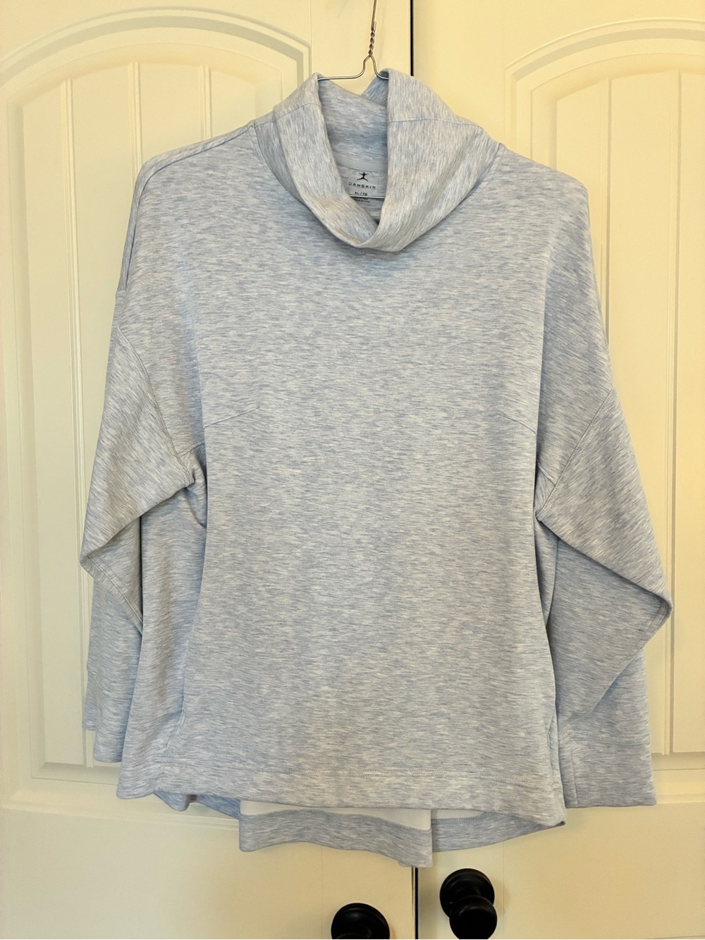 Danskin Light Gray Cowl Neck Sweater size XL